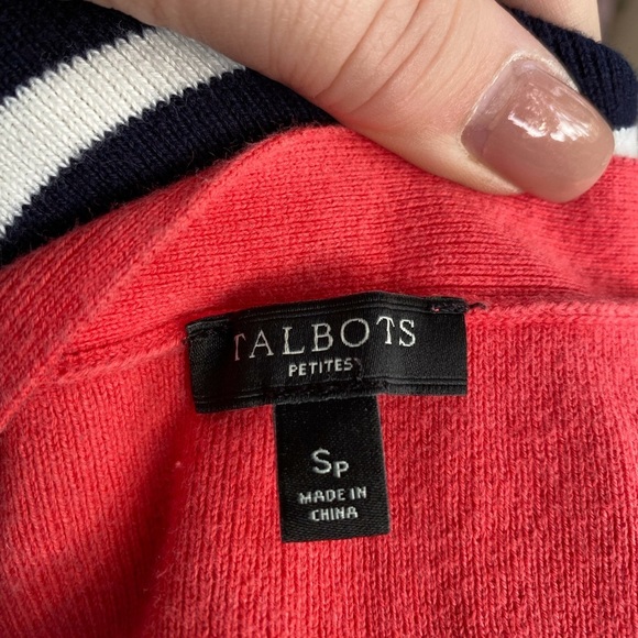 Talbots Cotton Sweater Dress Striped for Fall/Winter - Picture 4 of 4